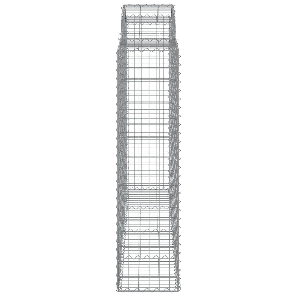 vidaXL Arched Gabion Baskets 20 pcs 200x50x160/180 cm Galvanised Iron