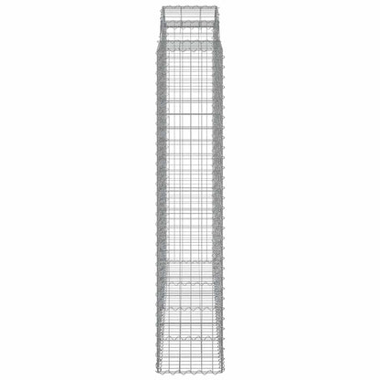 vidaXL Arched Gabion Baskets 9 pcs 200x50x200/220 cm Galvanised Iron