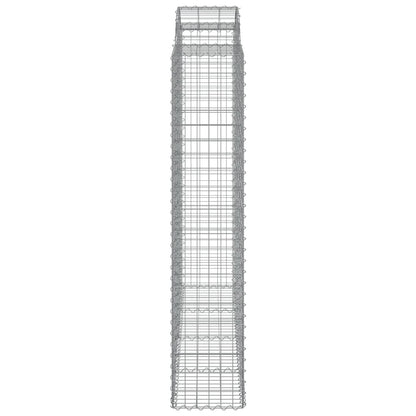 vidaXL Arched Gabion Baskets 11 pcs 200x50x200/220 cm Galvanised Iron