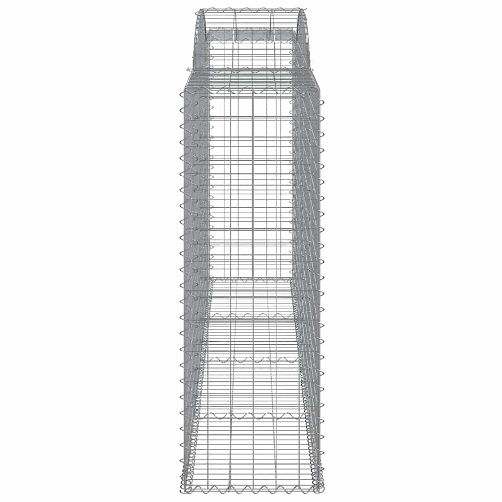vidaXL Arched Gabion Baskets 13 pcs 300x50x140/160 cm Galvanised Iron