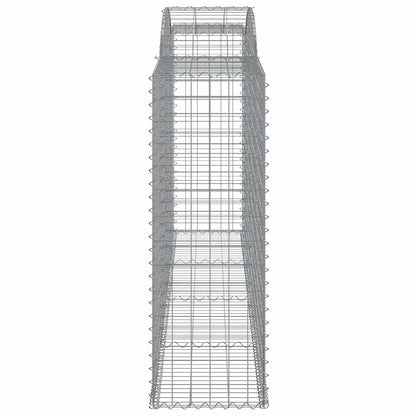 vidaXL Arched Gabion Baskets 13 pcs 300x50x140/160 cm Galvanised Iron