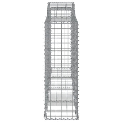 vidaXL Arched Gabion Baskets 25 pcs 300x50x140/160 cm Galvanised Iron