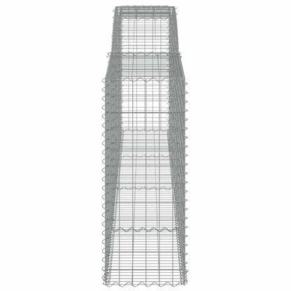 vidaXL Arched Gabion Baskets 6 pcs 400x50x120/140 cm Galvanised Iron