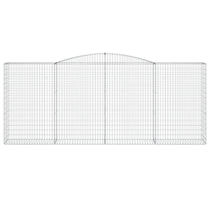 vidaXL Arched Gabion Baskets 20 pcs 400x50x160/180 cm Galvanised Iron