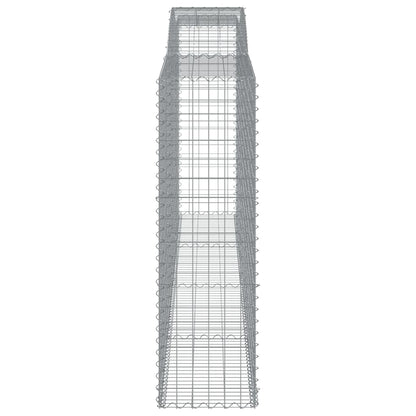 vidaXL Arched Gabion Baskets 20 pcs 400x50x160/180 cm Galvanised Iron