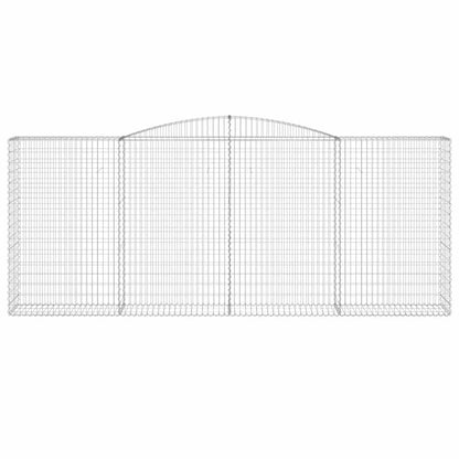 vidaXL Arched Gabion Baskets 25 pcs 400x50x160/180 cm Galvanised Iron