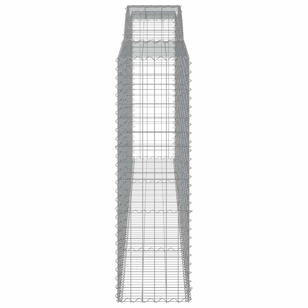 vidaXL Arched Gabion Baskets 25 pcs 400x50x160/180 cm Galvanised Iron