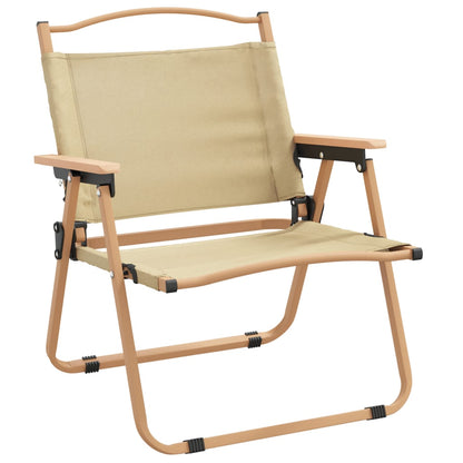 vidaXL Camping Chair | Set of 2 | Beige