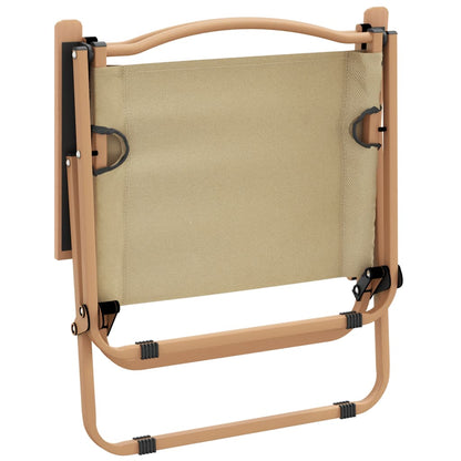 vidaXL Camping Chair | Set of 2 | Beige