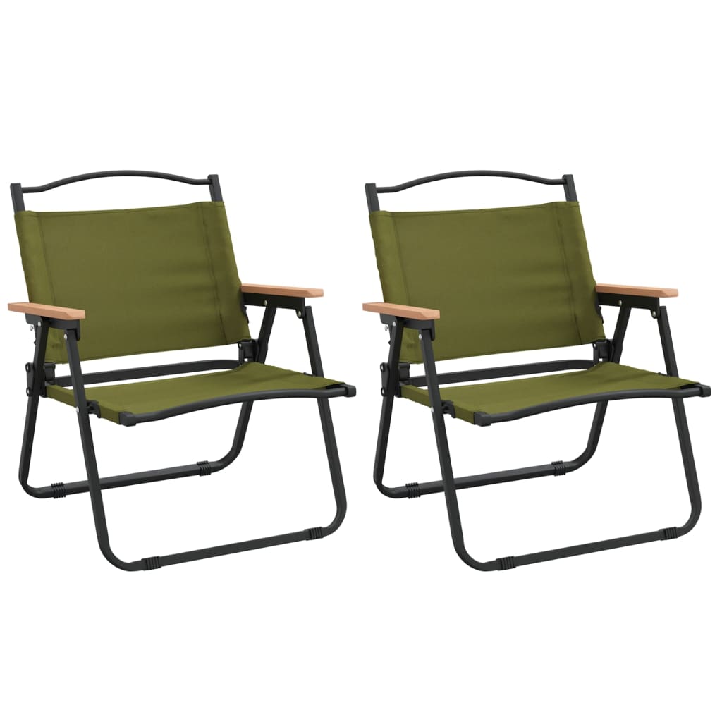 vidaXL Camping Chair | Set of 2 | Green