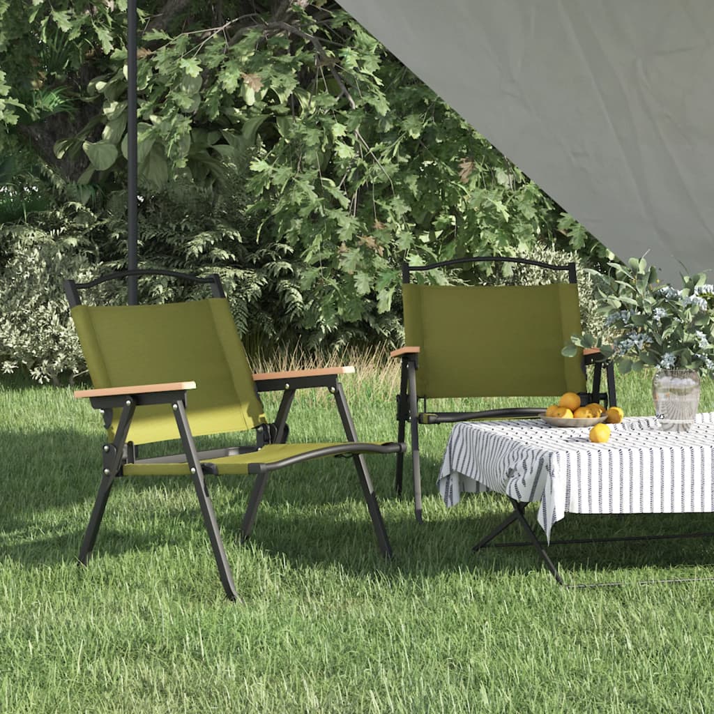 vidaXL Camping Chair | Set of 2 | Green