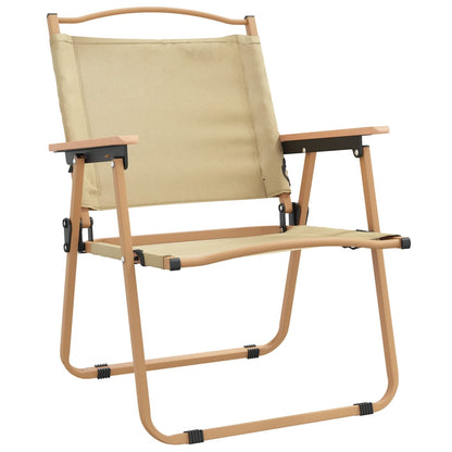 vidaXL Camping Chair | Set of 2 | Beige