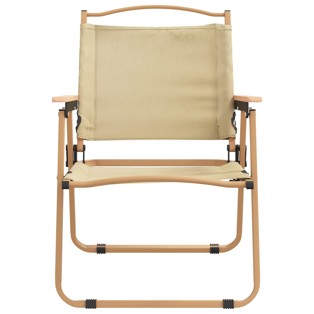 vidaXL Camping Chair | Set of 2 | Beige