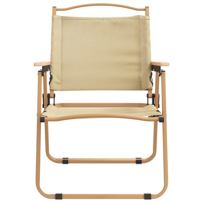 vidaXL Camping Chair | Set of 2 | Beige