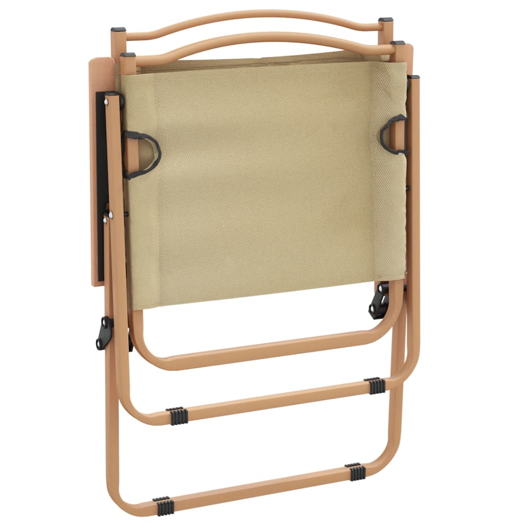 vidaXL Camping Chair | Set of 2 | Beige