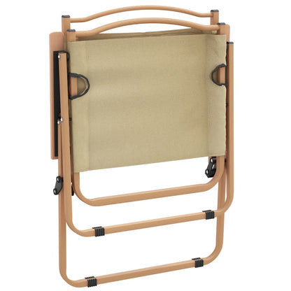 vidaXL Camping Chair | Set of 2 | Beige