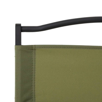 vidaXL Camping Chair | Set of 2 | Green | 500D Oxford fabric with PE coating