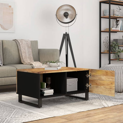 vidaXL Coffee Table 80x50x40 cm Solid Wood Mango&Engineered Wood