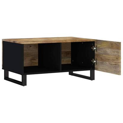 vidaXL Coffee Table 80x50x40 cm Solid Wood Mango&Engineered Wood