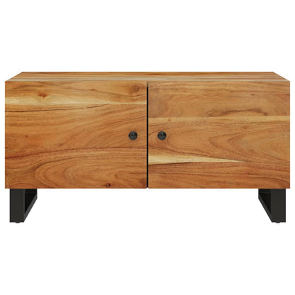vidaXL Coffee Table 80x50x40 cm Solid Wood Acacia&Engineered Wood