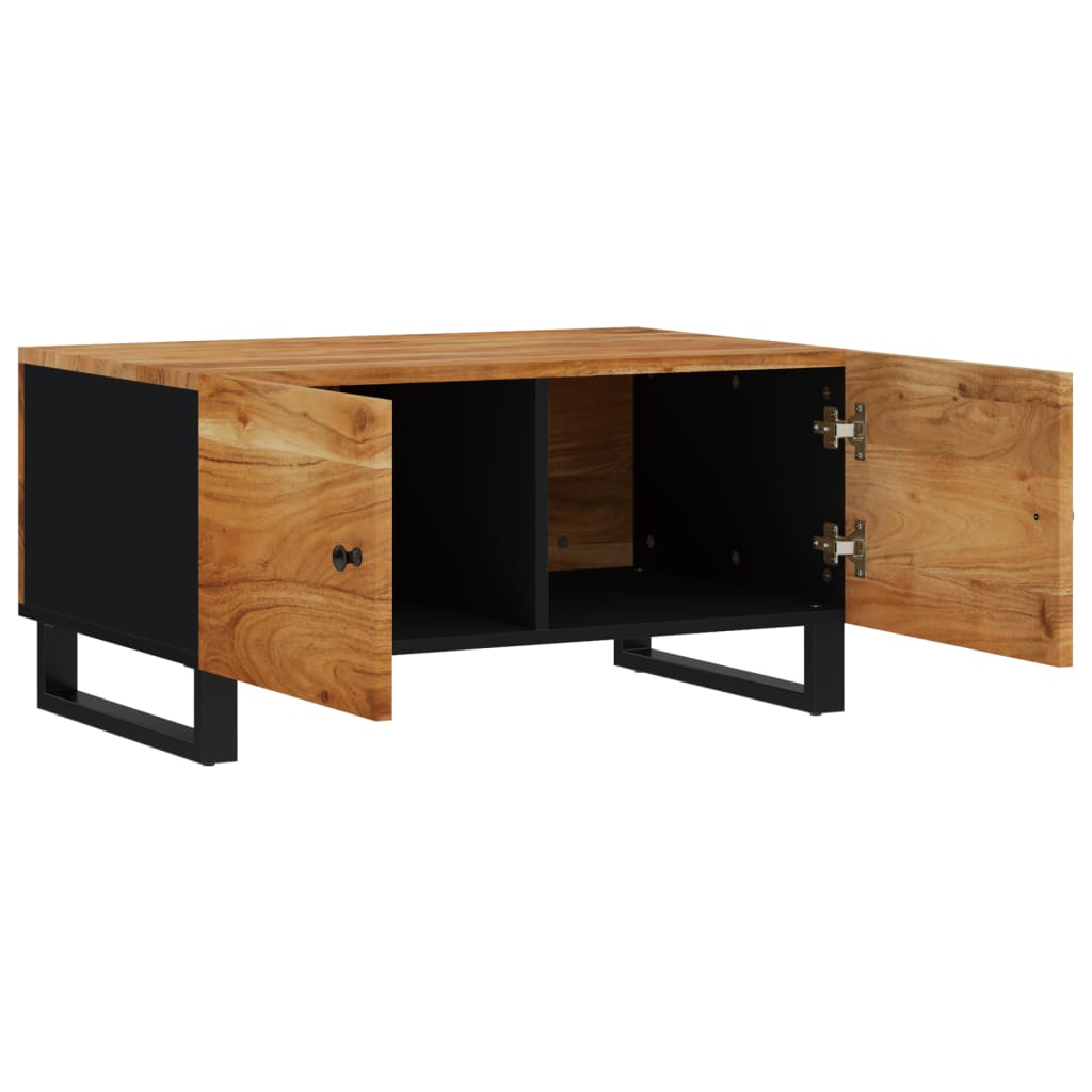 vidaXL Coffee Table 80x50x40 cm Solid Wood Acacia&Engineered Wood