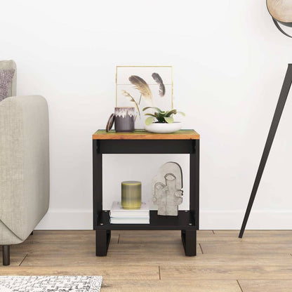 vidaXL Coffee Table 40x31x46 cm Solid Wood Reclaimed&Engineered Wood