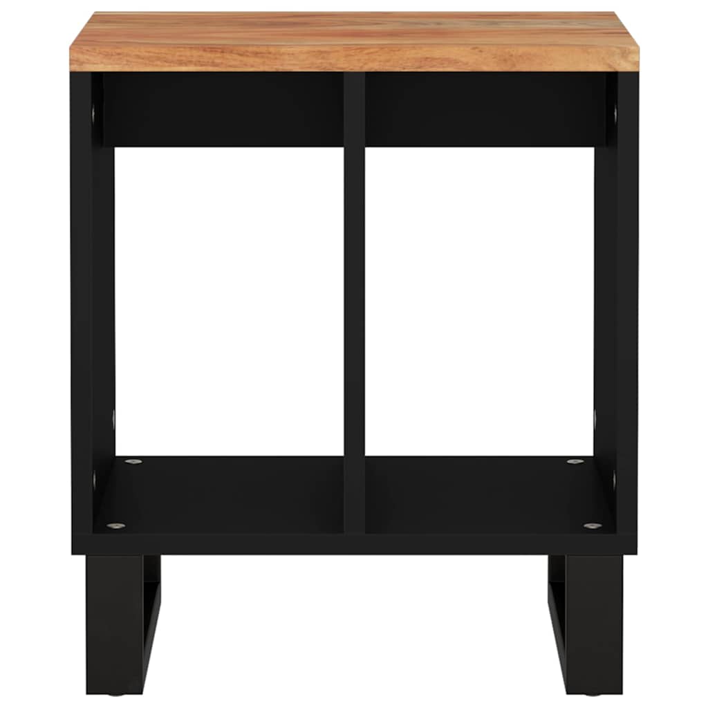 vidaXL Side Table 40x31x46 cm Solid Wood Acacia&Engineered Wood