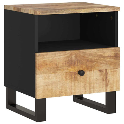 vidaXL Bedside Cabinet Solid Wood Mango&Engineered Wood