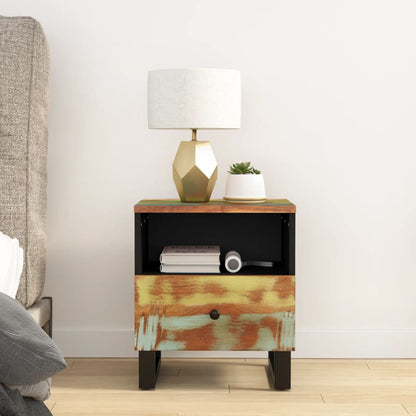 vidaXL Bedside Cabinets 2 pcs Solid Wood Reclaimed&Engineered Wood