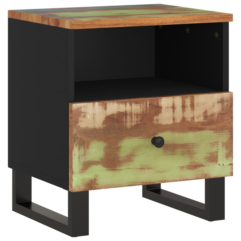 vidaXL Bedside Cabinets 2 pcs Solid Wood Reclaimed&Engineered Wood