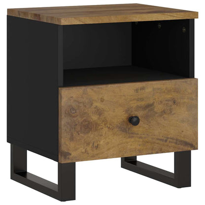 vidaXL Bedside Cabinet Solid Wood Mango&Engineered Wood