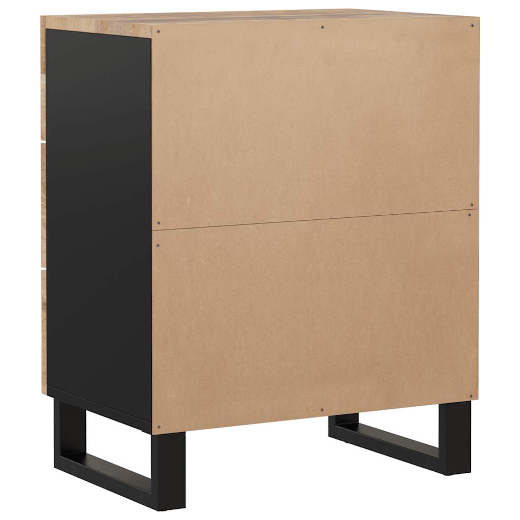 vidaXL Bedside Cabinet 50x33x62 cm Solid Wood Mango&Engineered Wood