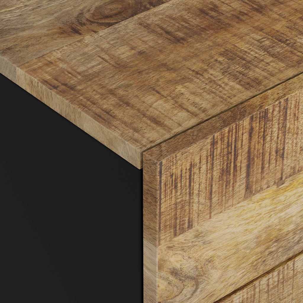 vidaXL Bedside Cabinet 50x33x62 cm Solid Wood Mango&Engineered Wood