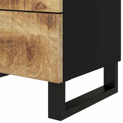 vidaXL Bedside Cabinet 50x33x62 cm Solid Wood Mango&Engineered Wood