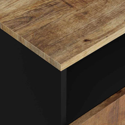 vidaXL Bedside Cabinet 50x33x62 cm Solid Wood Mango&Engineered Wood