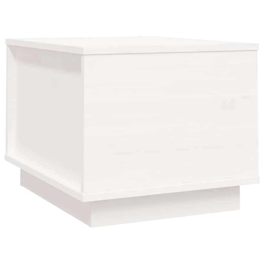 vidaXL Coffee Table White 40x50x35 cm Solid Wood Pine