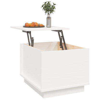 vidaXL Coffee Table White 40x50x35 cm Solid Wood Pine