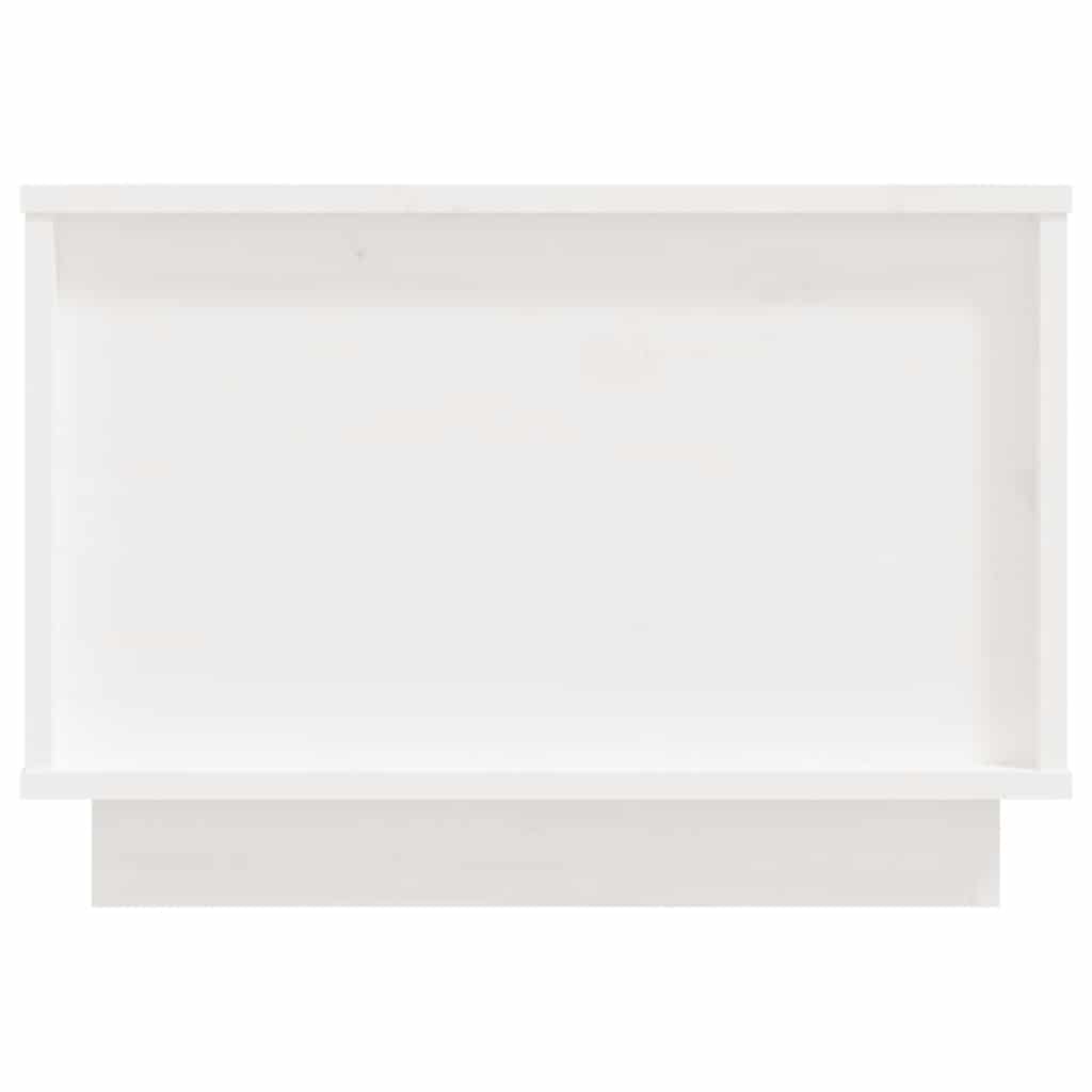 vidaXL Coffee Table White 40x50x35 cm Solid Wood Pine