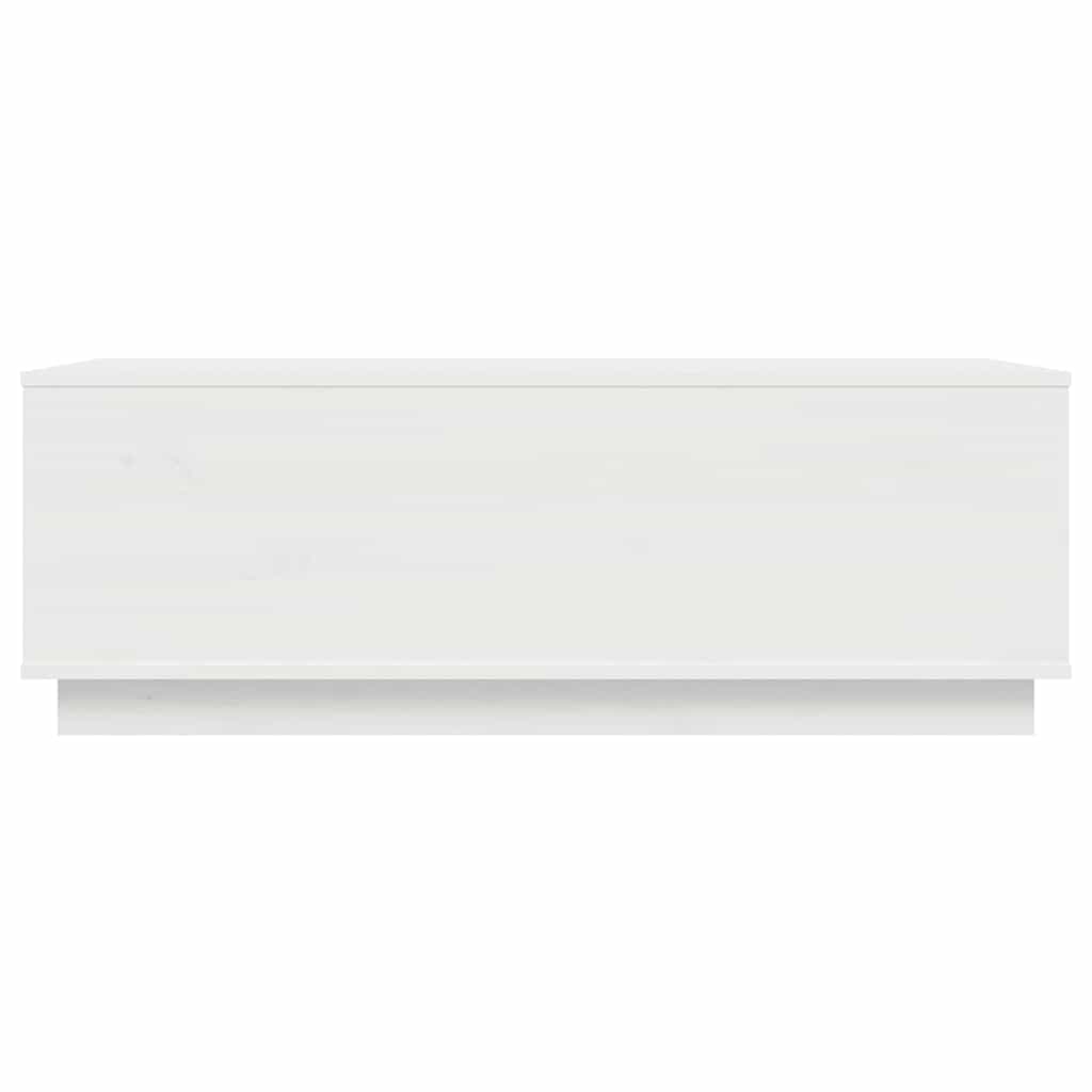 vidaXL Coffee Table White 100x50x35 cm Solid Wood Pine