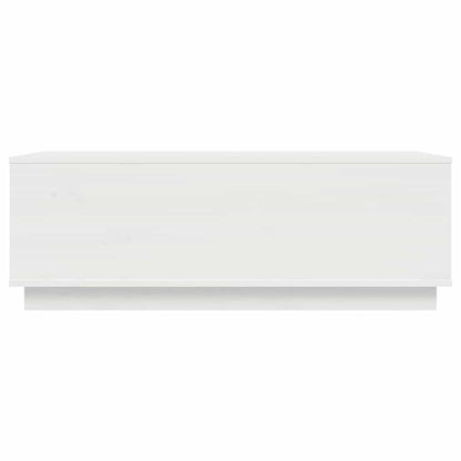 vidaXL Coffee Table White 100x50x35 cm Solid Wood Pine