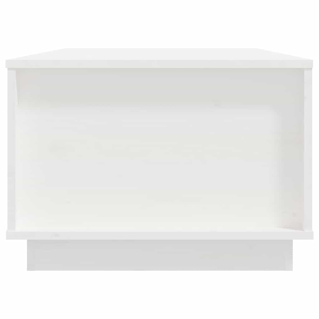 vidaXL Coffee Table White 100x50x35 cm Solid Wood Pine