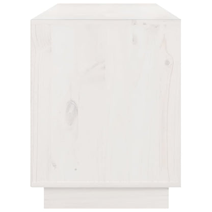 vidaXL TV Cabinet White 176x37x47.5 cm Solid Wood Pine