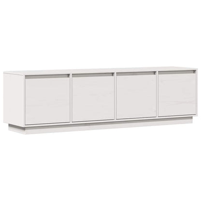 814395 vidaXL TV Cabinet White 156x37x45 cm Solid Wood Pine