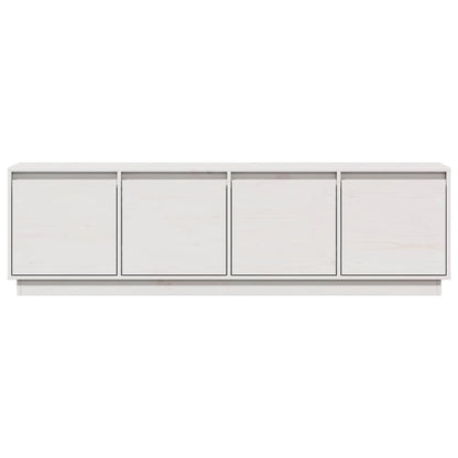 vidaXL TV Cabinet White 156x37x45 cm Solid Wood Pine