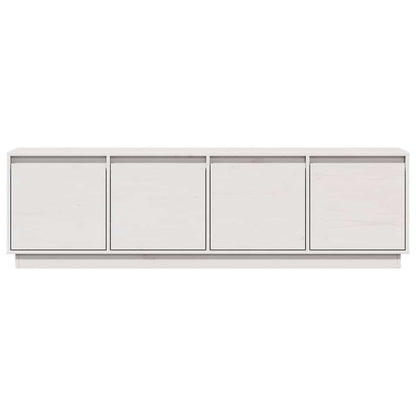 814395 vidaXL TV Cabinet White 156x37x45 cm Solid Wood Pine