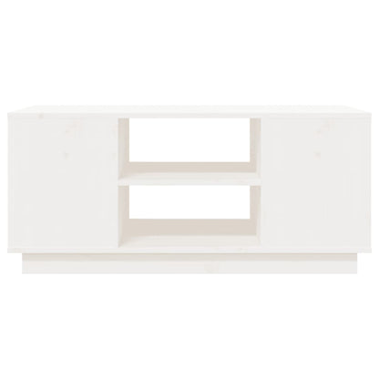 vidaXL Coffee Table White 90x49x40.5 cm Solid Wood Pine