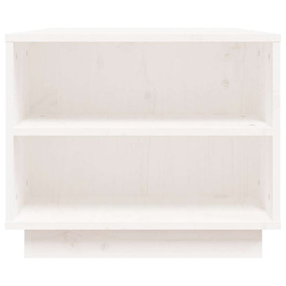 vidaXL Coffee Table White 90x49x40,5 cm Solid Wood Pine
