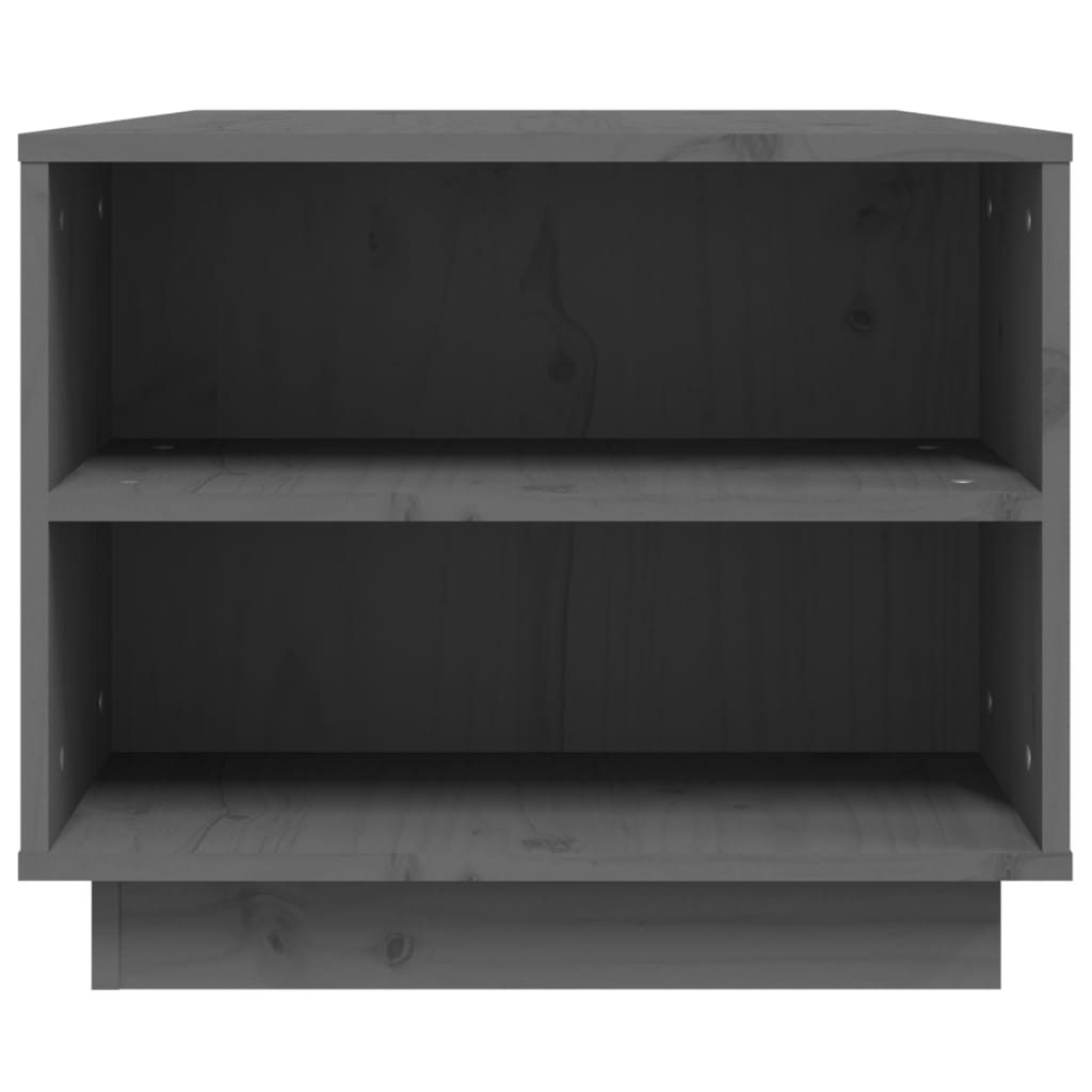 vidaXL Coffee Table Grey 90x49x40.5 cm Solid Wood Pine