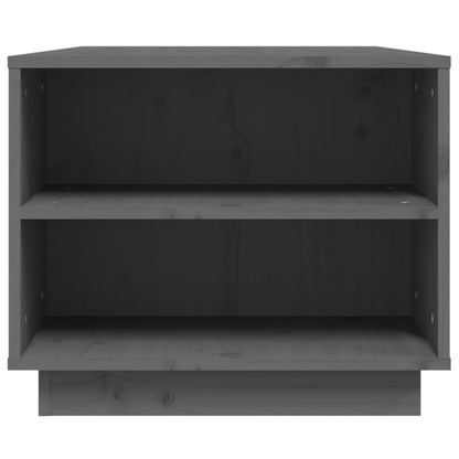 vidaXL Coffee Table Grey 90x49x40.5 cm Solid Wood Pine