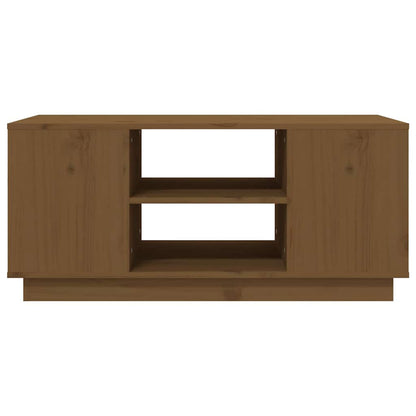 vidaXL Coffee Table Honey Brown 90x49x40,5 cm Solid Wood Pine